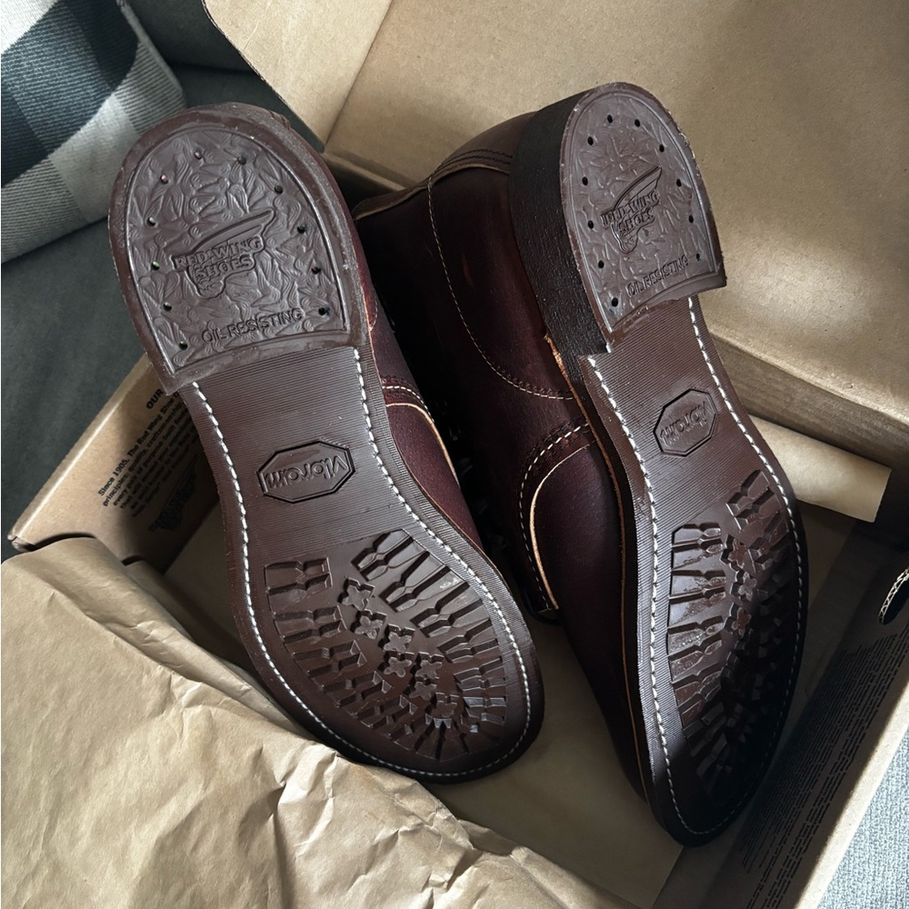 Red Wing Blacksmith Mens’s 6-inch boots in Briar Old Slick Leather - size 11 - Picture 5 of 6